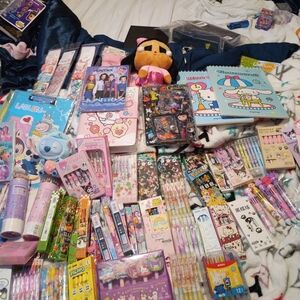 Colorful Stationery and Plush Toy Set